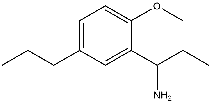 α-Ethyl-2-methoxy-5-propylbenzenemethanamine 结构式