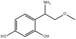 4-(1-amino-2-methoxyethyl)benzene-1,3-diol Structure