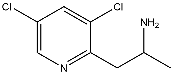 1-(3,5-二氯-2-吡啶基)-2-丙胺 结构式