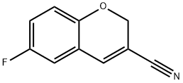 2H-1-Benzopyran-3-carbonitrile, 6-fluoro-,133708-29-9,结构式