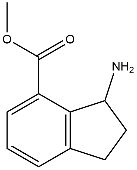 Methyl 3-amino-2,3-dihydro-1H-indene-4-carboxylate Structure