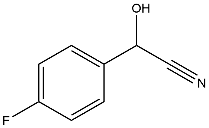 Benzeneacetonitrile, 4-fluoro-α-hydroxy- Struktur