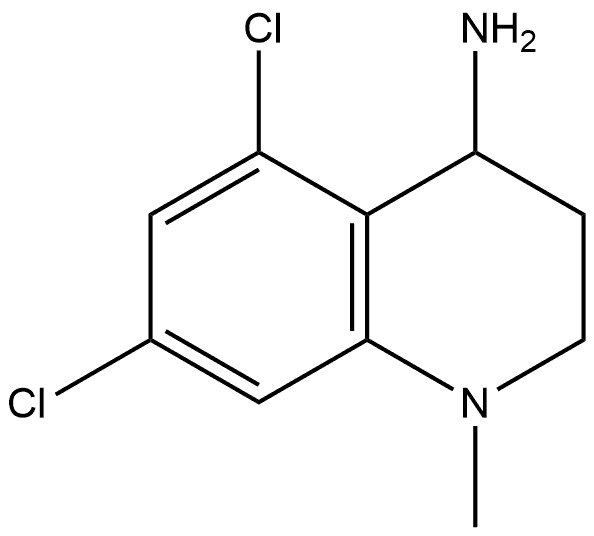 5,7-Dichloro-1-methyl-1,2,3,4-tetrahydroquinolin-4-amine Structure