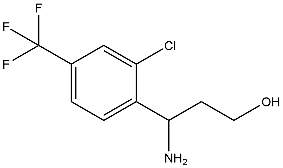 Benzenepropanol, γ-amino-2-chloro-4-(trifluoromethyl)- Struktur