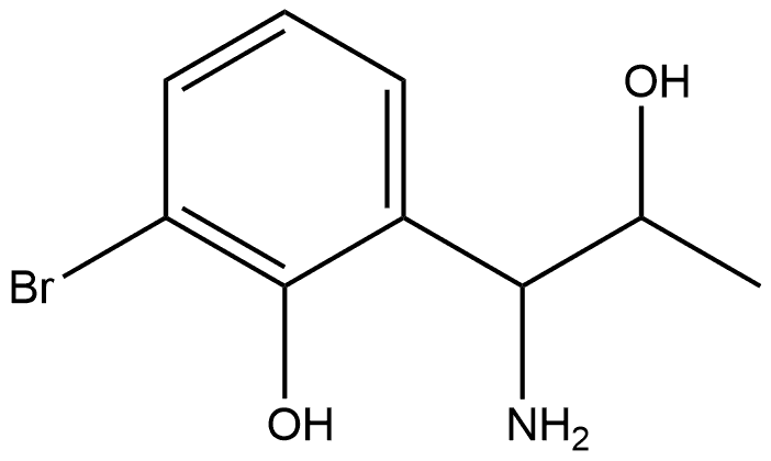 2-(1-AMINO-2-HYDROXYPROPYL)-6-BROMOPHENOL 结构式