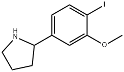 2-(4-iodo-3-methoxyphenyl)pyrrolidine Structure