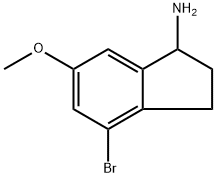 4-BROMO-6-METHOXY-2.3-DIHYDRO-1 H-INDEN-1-AMINE|