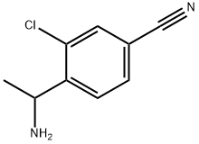 Benzonitrile, 4-(1-aminoethyl)-3-chloro- Structure