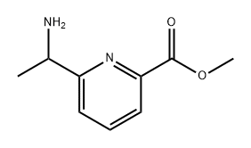 2-Pyridinecarboxylic acid, 6-(1-aminoethyl)-, methyl ester Structure