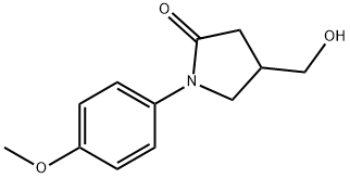 4-(羟甲基) -1-(4-甲氧基苯基)吡咯烷 -2-酮 结构式