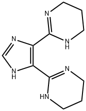 Pyrimidine, 2,2'-(1H-imidazole-4,5-diyl)bis[1,4,5,6-tetrahydro- 化学構造式