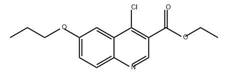 3-Quinolinecarboxylic acid, 4-chloro-6-propoxy-, ethyl ester Structure