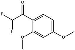 1-(2,4-Dimethoxyphenyl)-2,2-difluoroethan-1-one Struktur