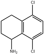 5,8-二氯-1,2,3,4-四氢萘-1-胺 结构式