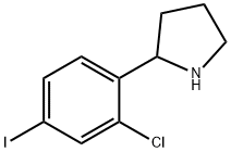 2-(2-chloro-4-iodophenyl)pyrrolidine Structure