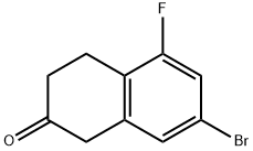 2(1H)-Naphthalenone, 7-bromo-5-fluoro-3,4-dihydro- Struktur