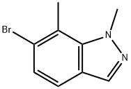 1H-Indazole, 6-bromo-1,7-dimethyl- Struktur