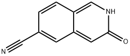 6-Isoquinolinecarbonitrile, 2,3-dihydro-3-oxo- 化学構造式