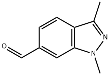 1,3-二甲基-1H-吲唑-6-甲醛, 1337881-87-4, 结构式