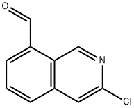 3-Chloroisoquinoline-8-carbaldehyde 结构式