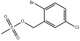 Benzenemethanol, 2-bromo-5-chloro-, 1-methanesulfonate