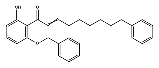 2-Nonen-1-one, 1-[2-hydroxy-6-(phenylmethoxy)phenyl]-9-phenyl- Struktur
