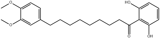 1-Nonanone, 1-(2,6-dihydroxyphenyl)-9-(3,4-dimethoxyphenyl)- 结构式