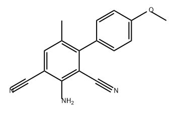 [1,1'-Biphenyl]-2,4-dicarbonitrile, 3-amino-4'-methoxy-6-methyl-