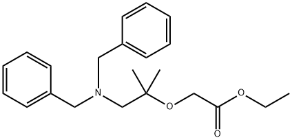 Acetic acid, 2-[2-[bis(phenylmethyl)amino]-1,1-dimethylethoxy]-, ethyl ester