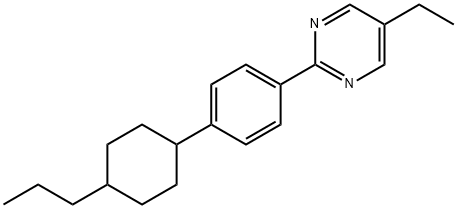 5-Ethyl-2-[4-(4-propyl-cyclohexyl)-phenyl]-pyrimidine 化学構造式