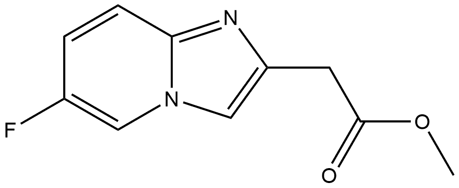 methyl 2-(6-fluoroimidazo[1,2-a]pyridin-2-yl)acetate Structure