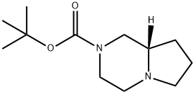 1,1-Dimethylethyl (8aS)-hexahydropyrrolo[1,2-a]pyrazine-2(1H)-carboxylate Struktur