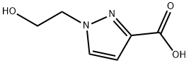 1H-Pyrazole-3-carboxylic acid, 1-(2-hydroxyethyl)- Structure