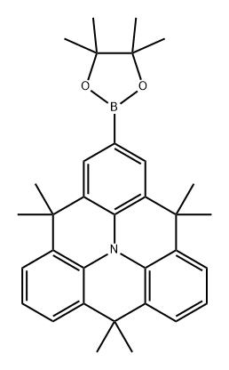 1338933-10-0 4H,8H,12H-Benzo[1,9]quinolizino[3,4,5,6,7-defg]acridine, 4,4,8,8,12,12-hexamethyl-2-(4,4,5,5-tetramethyl-1,3,2-dioxaborolan-2-yl)-