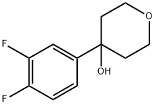 4-(3,4-difluorophenyl)tetrahydro-2H-pyran-4-ol 化学構造式