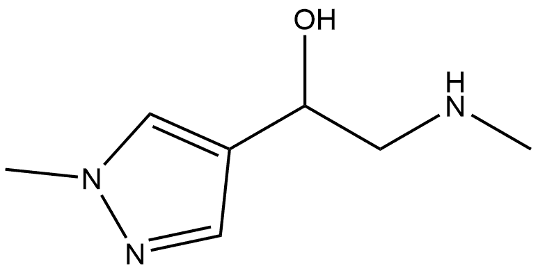 1-(1-甲基-4-吡唑基)-2-(甲氨基)乙醇, 1339023-92-5, 结构式