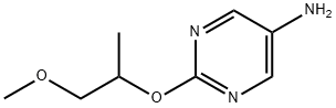 5-Pyrimidinamine, 2-(2-methoxy-1-methylethoxy)- Structure