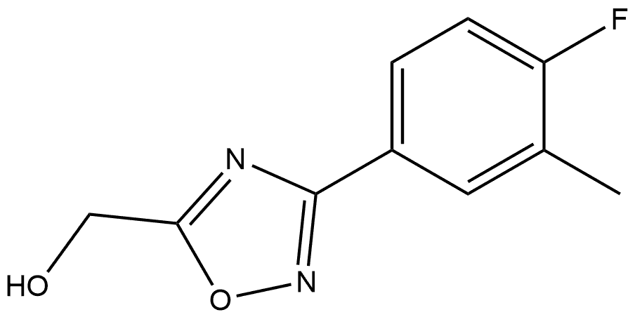 3-(4-氟-3-甲基苯基)-1,2,4-噁二唑-5-基]甲醇, 1339117-30-4, 结构式