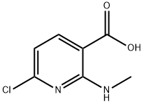 3-Pyridinecarboxylic acid, 6-chloro-2-(methylamino)- Structure