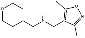 (3,5-dimethyl-1,2-oxazol-4-yl)methyl][(oxan-4-yl)methyl]amine Struktur