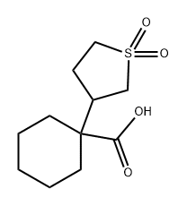 1-(1,1-Dioxidotetrahydrothiophen-3-yl)cyclohexane-1-carboxylic acid Structure