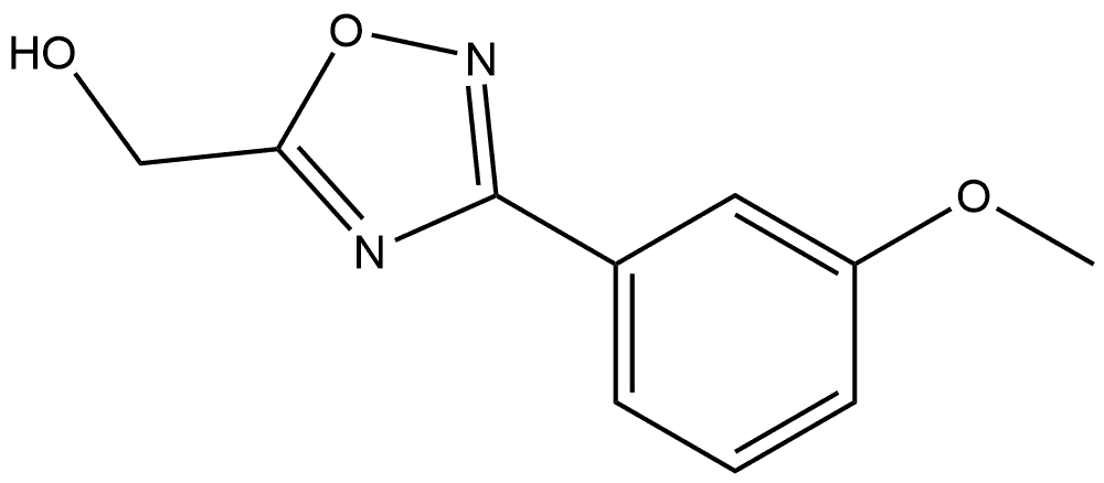 3-(3-Methoxyphenyl)-1,2,4-oxadiazol-5-yl]methanol Struktur