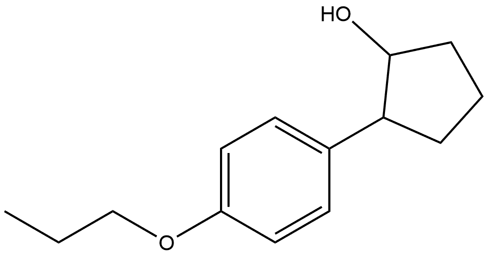 2-(4-Propoxyphenyl)cyclopentanol Structure