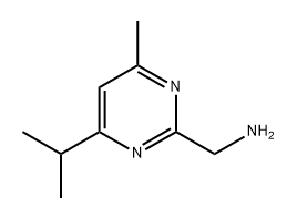 2-Pyrimidinemethanamine, 4-methyl-6-(1-methylethyl)- Struktur