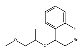 Benzene, 1-[2-bromo-1-(2-methoxy-1-methylethoxy)ethyl]-2-fluoro-|1-(2-溴-1-((1-甲氧基丙-2-基)氧基)乙基)-2-氟苯