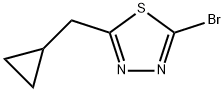 2-溴-5-(环丙基甲基)-1,3,4-噻二唑 结构式