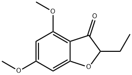 2-乙基-4,6-二甲氧基苯并呋喃-3(2H)-酮, 1339705-19-9, 结构式