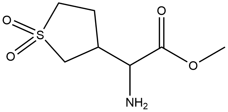 3-Thiopheneacetic acid, α-aminotetrahydro-, methyl ester, 1,1-dioxide Struktur