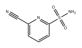 6-氰基吡啶-2-磺酰胺 结构式