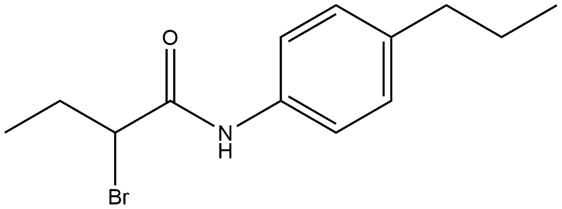 2-Bromo-N-(4-propylphenyl)butanamide 结构式